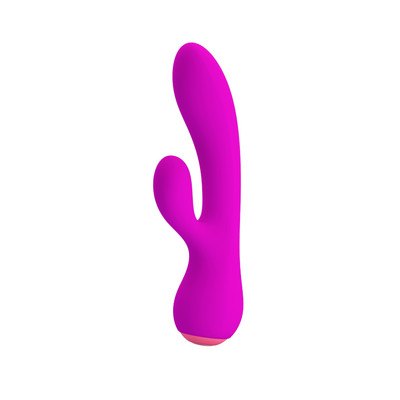 Foto 2 do produto Vibrador Flexível Estimulador de Ponto G e Clítoris Recarregável com 12 Modos de Vibrações e Função Memória - Pretty Love Zachary | 10,5 x 3,2 cm