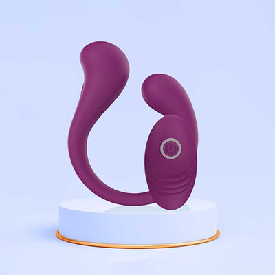 Vibrador Flexível de Ponto G e Clitóris com Duas Pontas Estimuladoras, Controle Remoto Sem Fio e 10 Modos de Vibração - Vibrator Sceley | 23 x 3,4 cm | Disponível em 3 Cores