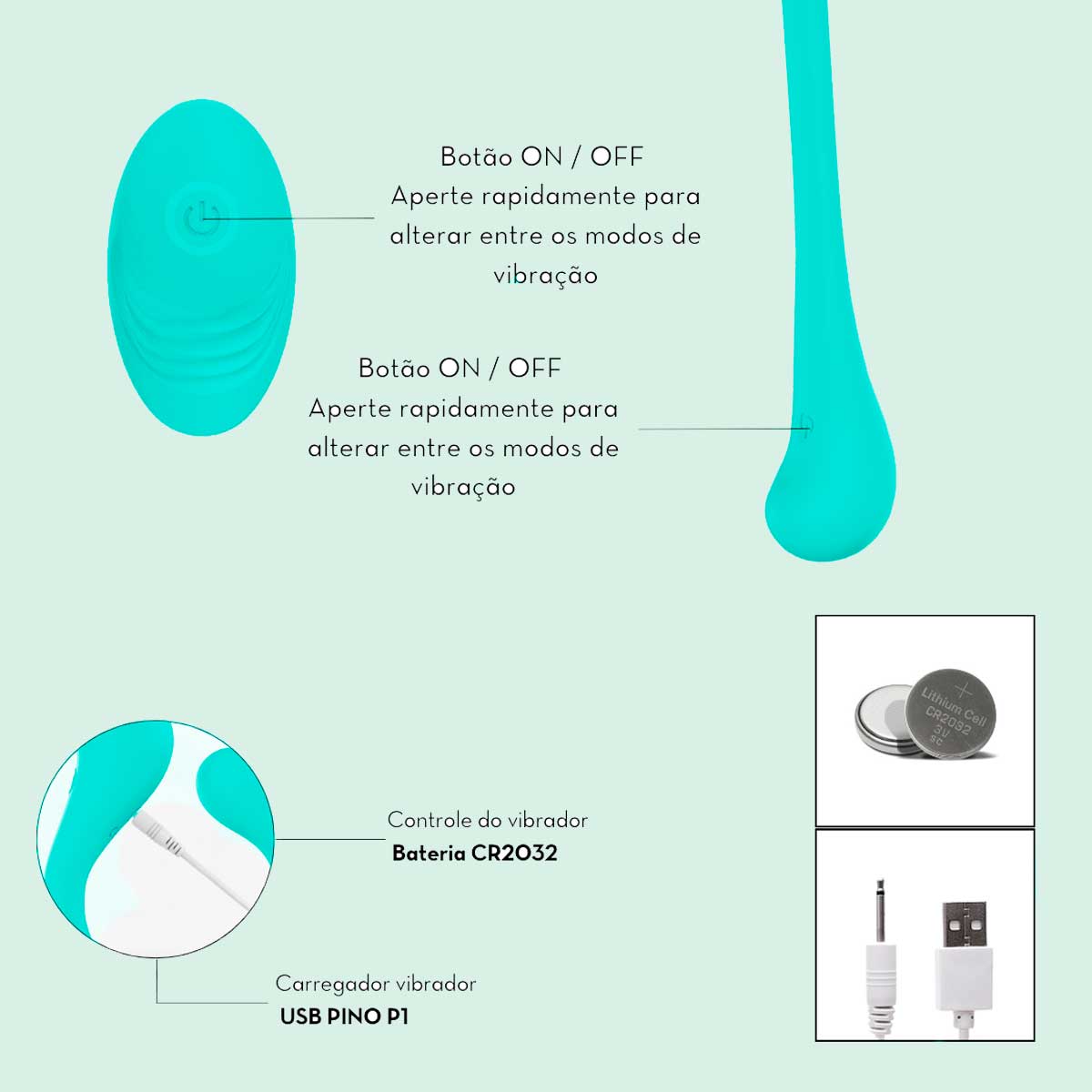 Vibrador Flexível de Ponto G e Clitóris com Duas Pontas Estimuladoras, Controle Remoto Sem Fio e 10 Modos de Vibração - Vibrator Sceley | 23 x 3,4 cm | Disponível em 3 Cores - 4