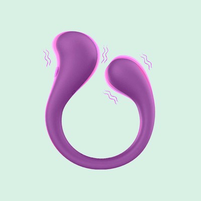 Foto 2 do produto Vibrador Flexível de Ponto G e Clitóris com Duas Pontas Estimuladoras, Controle Remoto Sem Fio e 10 Modos de Vibração - Vibrator Sceley | 23 x 3,4 cm | Disponível em 3 Cores