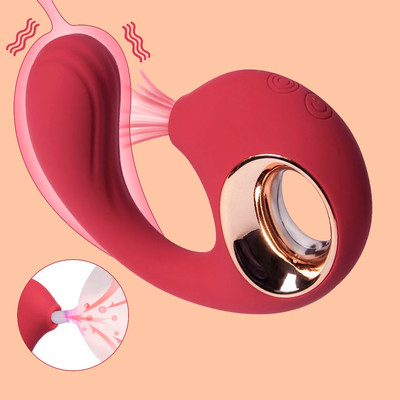 Foto 3 do produto Vibrador Flexível de Ponto G e Clitóris em Silicone, 12 Modos de Vibração, 3 Intensidades de Pulsação e Recarregável - Snail 2 | 13,5 x 3,3 cm | Disponível em 2 Cores