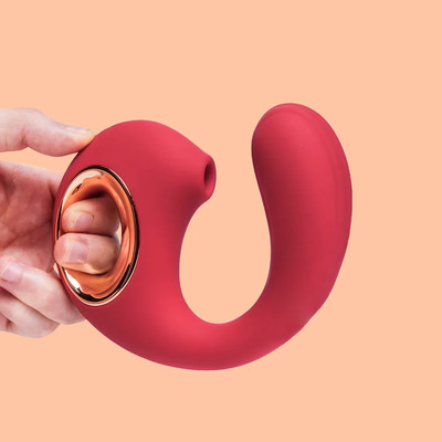 Foto 1 do produto Vibrador Flexível de Ponto G e Clitóris em Silicone, 12 Modos de Vibração, 3 Intensidades de Pulsação e Recarregável - Snail 2 | 13,5 x 3,3 cm | Disponível em 2 Cores