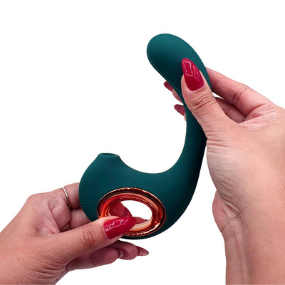 Vibrador Flexível de Ponto G e Clitóris em Silicone, 12 Modos de Vibração, 3 Intensidades de Pulsação e Recarregável - Snail 2 | 13,5 x 3,3 cm | Disponível em 2 Cores