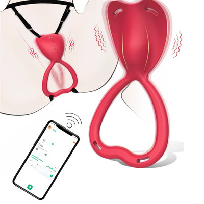 Vibrador no Formato de Coração com Anel Peniano, 9 Modos de Vibração e App Interativo - Tim