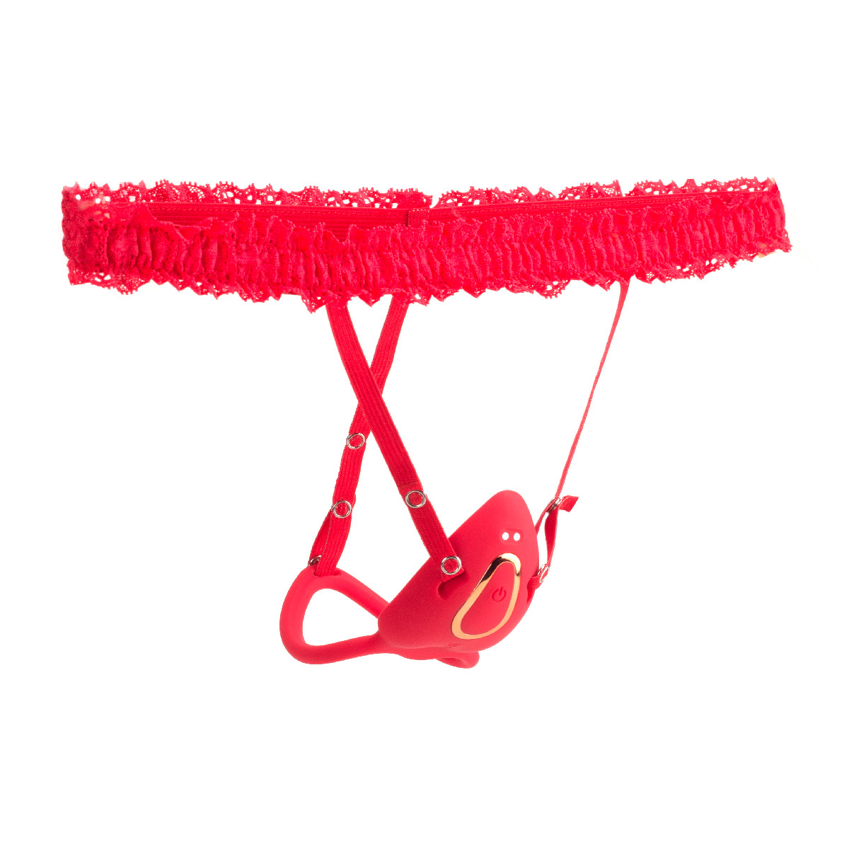 Vibrador no Formato de Coração com Anel Peniano, 9 Modos de Vibração e App Interativo - Tim - 2