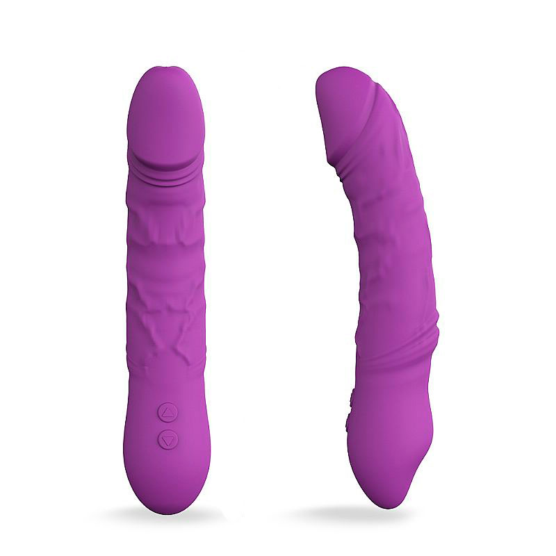 Vibrador com Formato de Pênis, Glande Definida e Veias Salientes com 9 Modos de Vibrações e 3 Intensidades de Movimento - S-hande King | Disponível em 3 Cores - 5