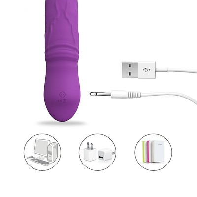 Foto 9 do produto Vibrador com Formato de Pênis, Glande Definida e Veias Salientes com 9 Modos de Vibrações e 3 Intensidades de Movimento - S-hande King | Disponível em 3 Cores