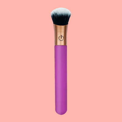 Foto 5 do produto Vibrador com Formato de Pincel de Maquiagem com 10 Modos de Vibração - Adão & Eva | 11 x 2 cm | Disponível em 2 Cores