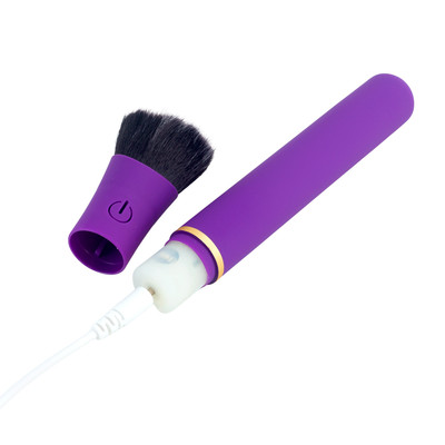 Foto 5 do produto Vibrador com Formato de Pincel de Maquiagem com 10 Modos de Vibração - Adão & Eva | 11 x 2 cm | Disponível em 2 Cores