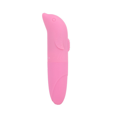 Foto 1 do produto Vibrador Golfinho Estimulador de Ponto G em ABS Aveludado com Textura - Me Ame | 12 x 3 cm