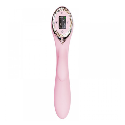Foto 7 do produto Vibrador Inflável Recarregável com Estimulador de Clitóris, Painel de LED e 12 Modos de Vibração - Kistoy A-King | 11,6 x 4,4 cm | Disponível em 2 Cores