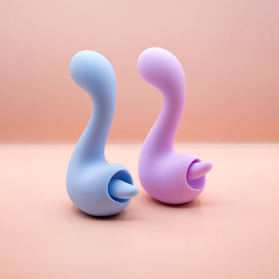 Foto 1 do produto Vibrador com Língua Estimuladora de Clitóris, 7 Modos de Vibração, 7 Tipos de Movimento e Recarregável por Base Magnética - Intt Toys My Dino Licker | Disponível em 2 Cores