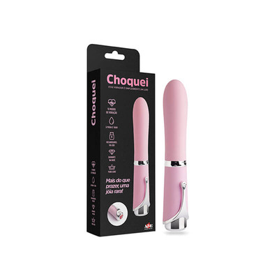 Foto 1 do produto Vibrador de Luxo em Silicone com 10 Modos de Vibração, Detalhe de Joia Cravejada e Carregamento via USB - Adão & Eva Choquei | 10,5 x 3,2 cm