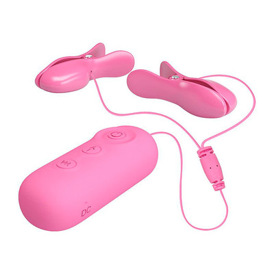 Foto 5 do produto Vibrador de Mamilos Recarregável com 7 Modos de Vibração e 3 Níveis de Choque - Pretty Love Nipple Clip