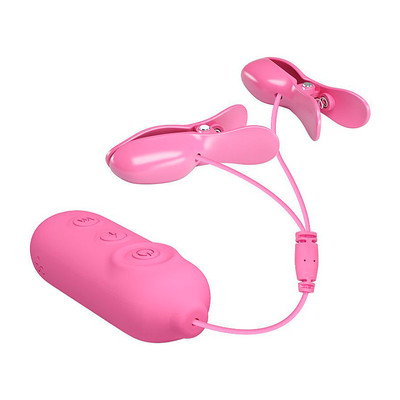 Foto 6 do produto Vibrador de Mamilos Recarregável com 7 Modos de Vibração e 3 Níveis de Choque - Pretty Love Nipple Clip