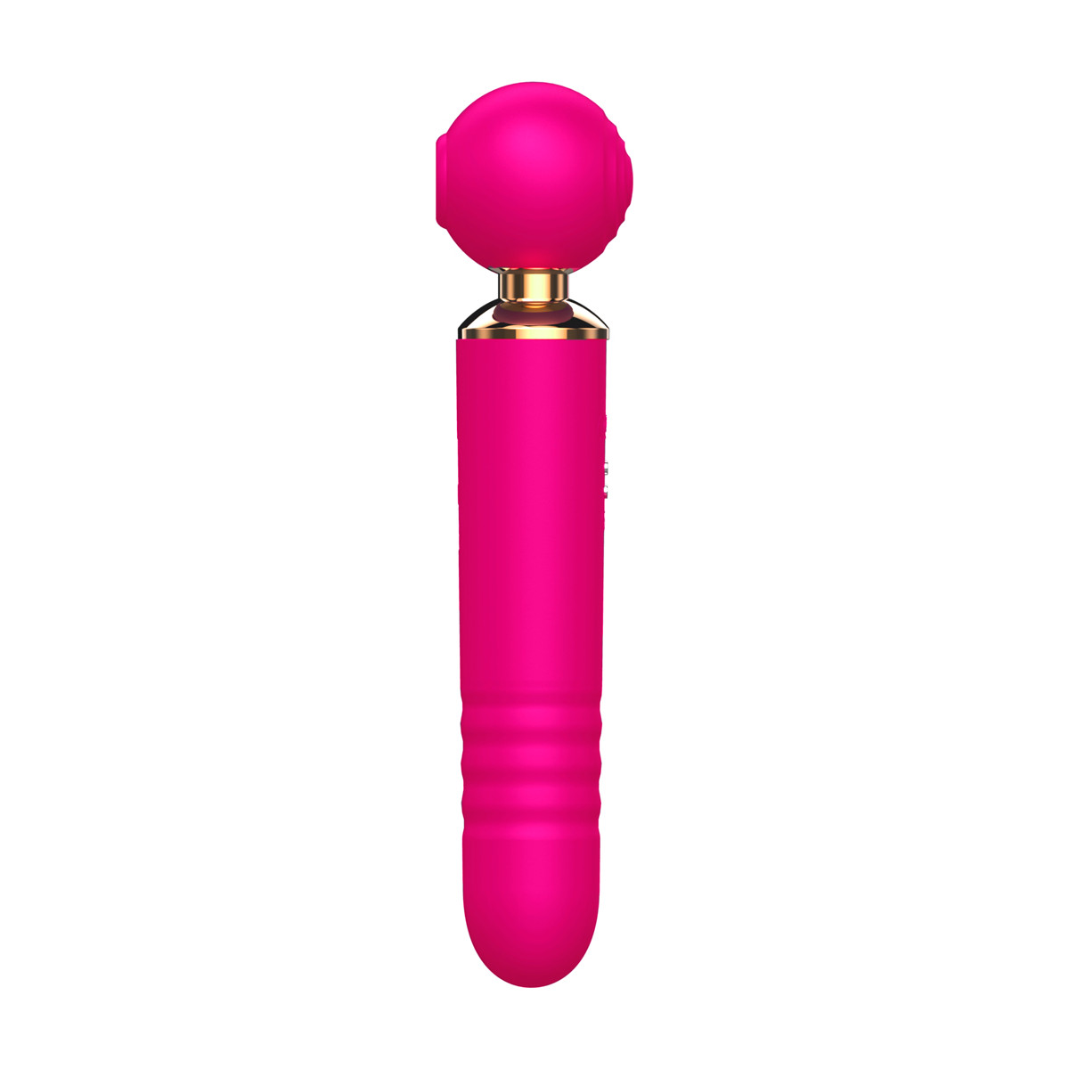 Vibrador Massageador 3 em 1 em Silicone com Motor Duplo, 10 Modos de Pulsação e 10 Movimentos de Vai e Vem - SI | 9,5 x 2,8 cm | Disponível em 3 Cores - 10