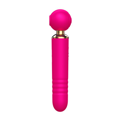 Foto 10 do produto Vibrador Massageador 3 em 1 em Silicone com Motor Duplo, 10 Modos de Pulsação e 10 Movimentos de Vai e Vem - SI | 9,5 x 2,8 cm | Disponível em 3 Cores