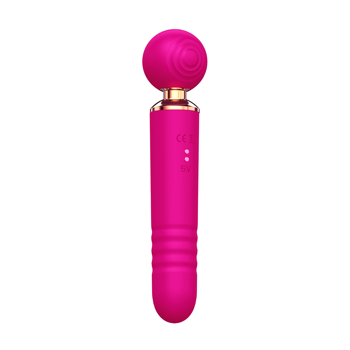 Vibrador Massageador 3 em 1 em Silicone com Motor Duplo, 10 Modos de Pulsação e 10 Movimentos de Vai e Vem - SI | 9,5 x 2,8 cm | Disponível em 3 Cores - 8