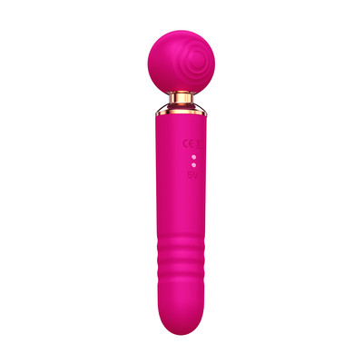 Foto 8 do produto Vibrador Massageador 3 em 1 em Silicone com Motor Duplo, 10 Modos de Pulsação e 10 Movimentos de Vai e Vem - SI | 9,5 x 2,8 cm | Disponível em 3 Cores