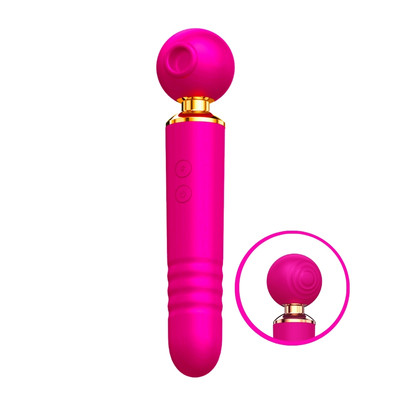 Foto 9 do produto Vibrador Massageador 3 em 1 em Silicone com Motor Duplo, 10 Modos de Pulsação e 10 Movimentos de Vai e Vem - SI | 9,5 x 2,8 cm | Disponível em 3 Cores