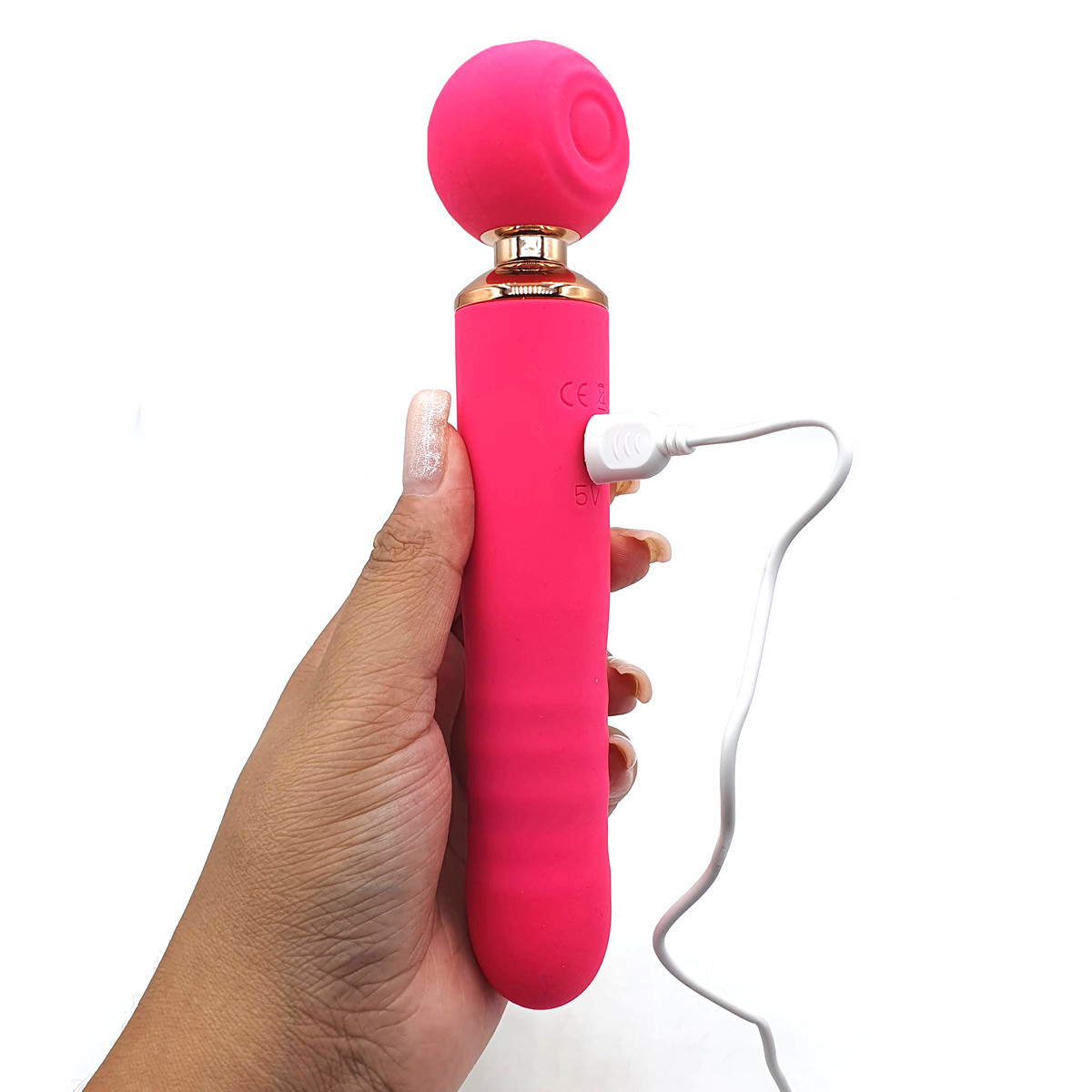 Vibrador Massageador 3 em 1 em Silicone com Motor Duplo, 10 Modos de Pulsação e 10 Movimentos de Vai e Vem - SI | 9,5 x 2,8 cm | Disponível em 3 Cores - 12