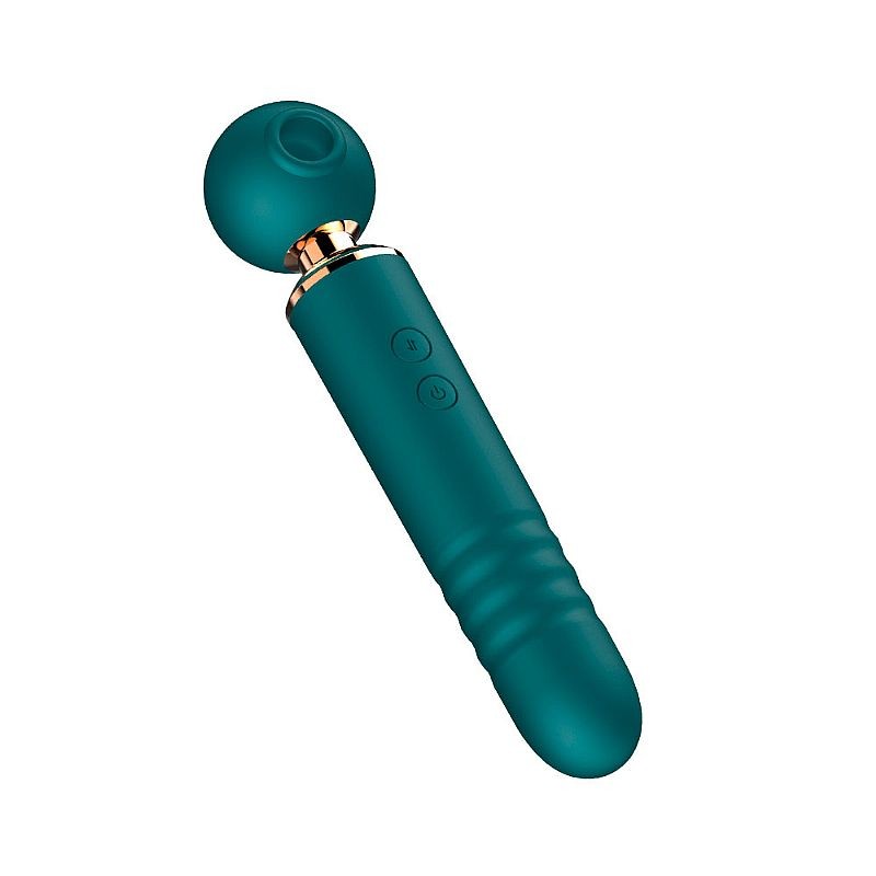 Vibrador Massageador 3 em 1 em Silicone com Motor Duplo, 10 Modos de Pulsação e 10 Movimentos de Vai e Vem - SI | 9,5 x 2,8 cm | Disponível em 3 Cores - 2