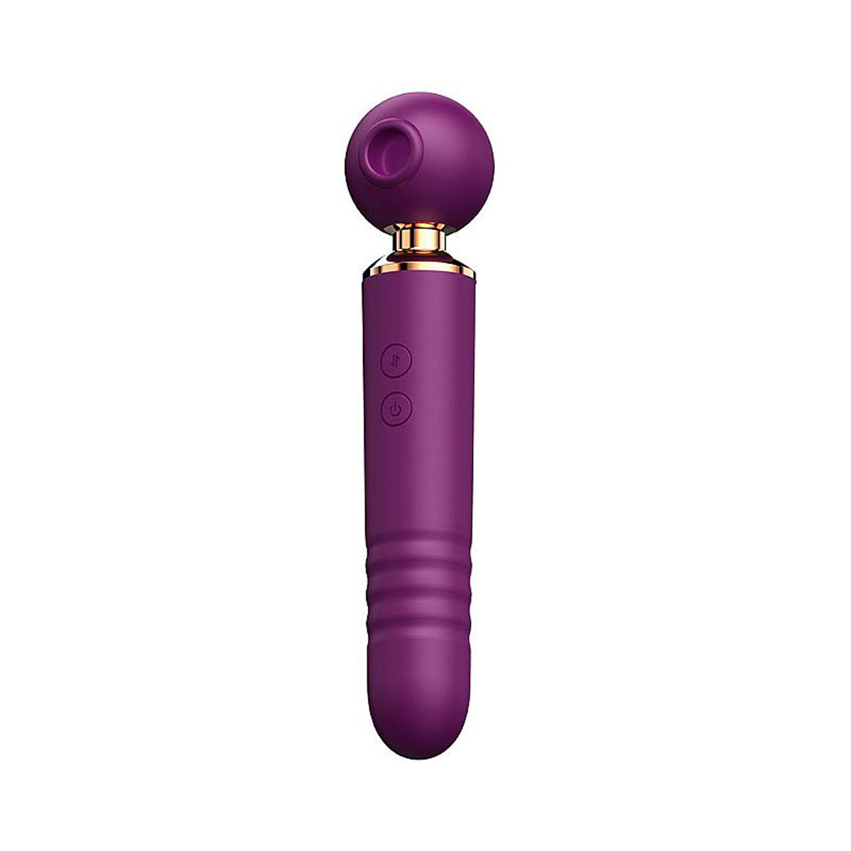 Vibrador Massageador 3 em 1 em Silicone com Motor Duplo, 10 Modos de Pulsação e 10 Movimentos de Vai e Vem - SI | 9,5 x 2,8 cm | Disponível em 3 Cores - 5