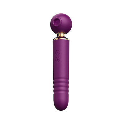 Foto 5 do produto Vibrador Massageador 3 em 1 em Silicone com Motor Duplo, 10 Modos de Pulsação e 10 Movimentos de Vai e Vem - SI | 9,5 x 2,8 cm | Disponível em 3 Cores