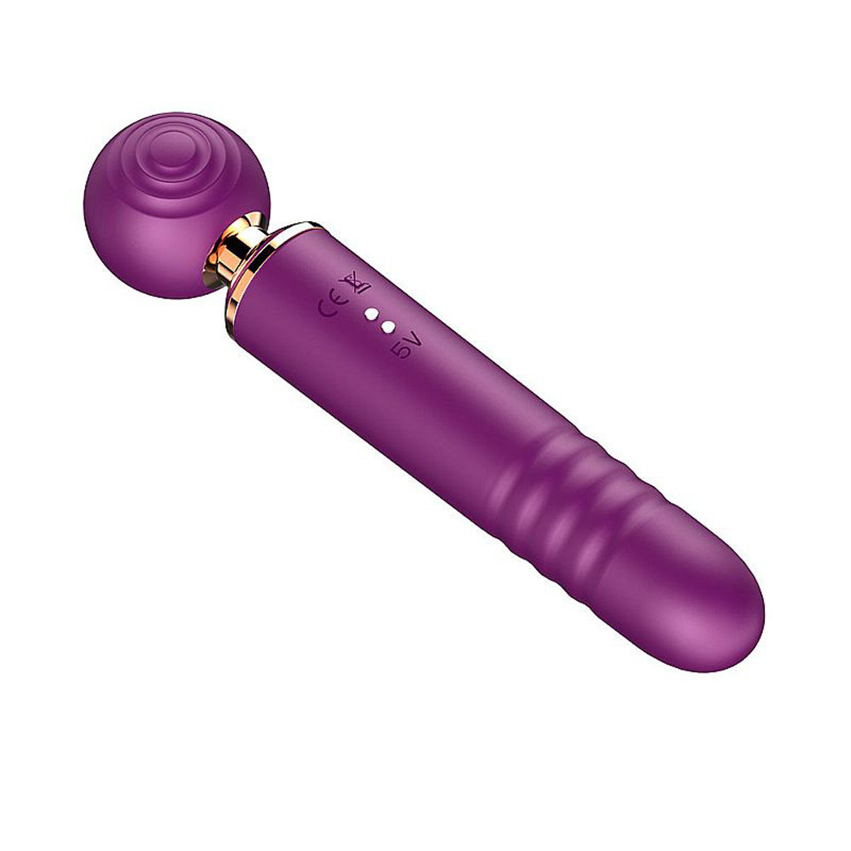 Vibrador Massageador 3 em 1 em Silicone com Motor Duplo, 10 Modos de Pulsação e 10 Movimentos de Vai e Vem - SI | 9,5 x 2,8 cm | Disponível em 3 Cores - 7