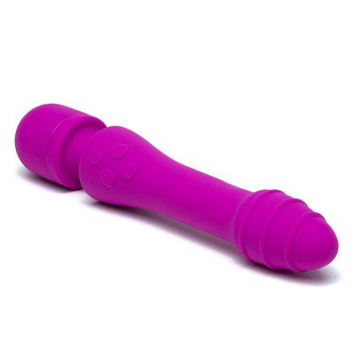 Foto 2 do produto Vibrador Massageador com 7 Modos de Vibração, Motor Duplo, Cabeça Flexível e Função Aquecimento - Adão & Eva Super Vibes Heat | 22 x 3,4 cm