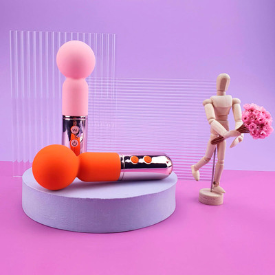 Vibrador Massageador com 9 Programações de Vibração e Resistente à Água - S-Hande Adding Sugar | 8,2 x 4,3 cm | Disponível em 2 Cores
