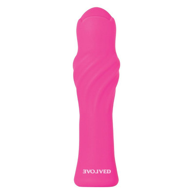 Foto 2 do produto Vibrador Massageador de Clítoris Recarregável em Silicone com 10 Modos de Vibração e Resistência à Água - Evolved Twist & Shout | 13 x 3,5 cm