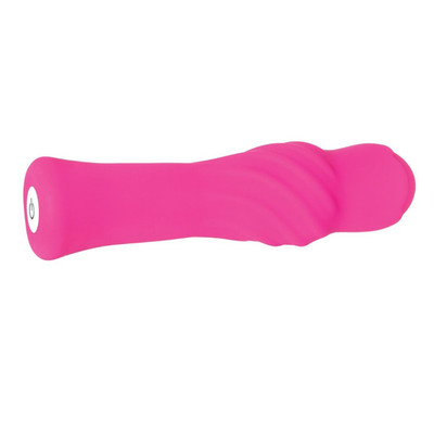 Foto 5 do produto Vibrador Massageador de Clítoris Recarregável em Silicone com 10 Modos de Vibração e Resistência à Água - Evolved Twist & Shout | 13 x 3,5 cm