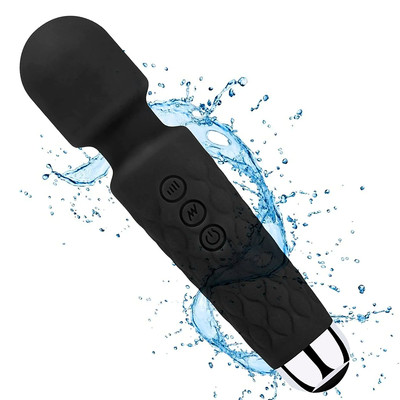 Foto 4 do produto Vibrador Massageador de Clítoris Recarregável em Silicone com 20 Modos de Vibração e 8 Níveis de Intensidade - 20,7 x 4,2 cm | Disponível em 3 Cores