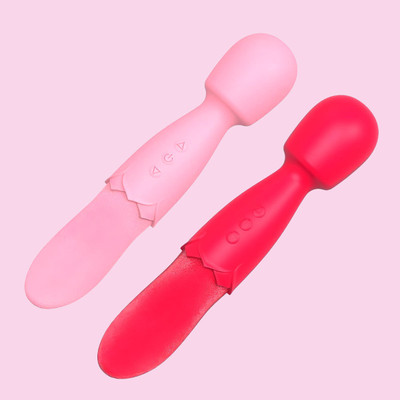 Vibrador Massageador Duplo em Silicone com 10 Modos de Vibração e Carregamento via USB - Double End | 7,2 x 3,3 cm | Disponível em 2 Cores