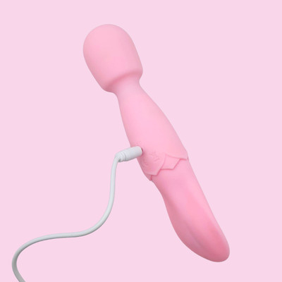 Foto 9 do produto Vibrador Massageador Duplo em Silicone com 10 Modos de Vibração e Carregamento via USB - Double End | 7,2 x 3,3 cm | Disponível em 2 Cores
