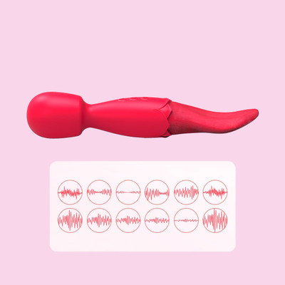 Foto 4 do produto Vibrador Massageador Duplo em Silicone com 10 Modos de Vibração e Carregamento via USB - Double End | 7,2 x 3,3 cm | Disponível em 2 Cores