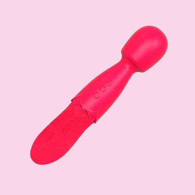Foto 3 do produto Vibrador Massageador Duplo em Silicone com 10 Modos de Vibração e Carregamento via USB - Double End | 7,2 x 3,3 cm | Disponível em 2 Cores
