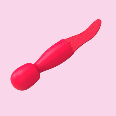 Foto 2 do produto Vibrador Massageador Duplo em Silicone com 10 Modos de Vibração e Carregamento via USB - Double End | 7,2 x 3,3 cm | Disponível em 2 Cores