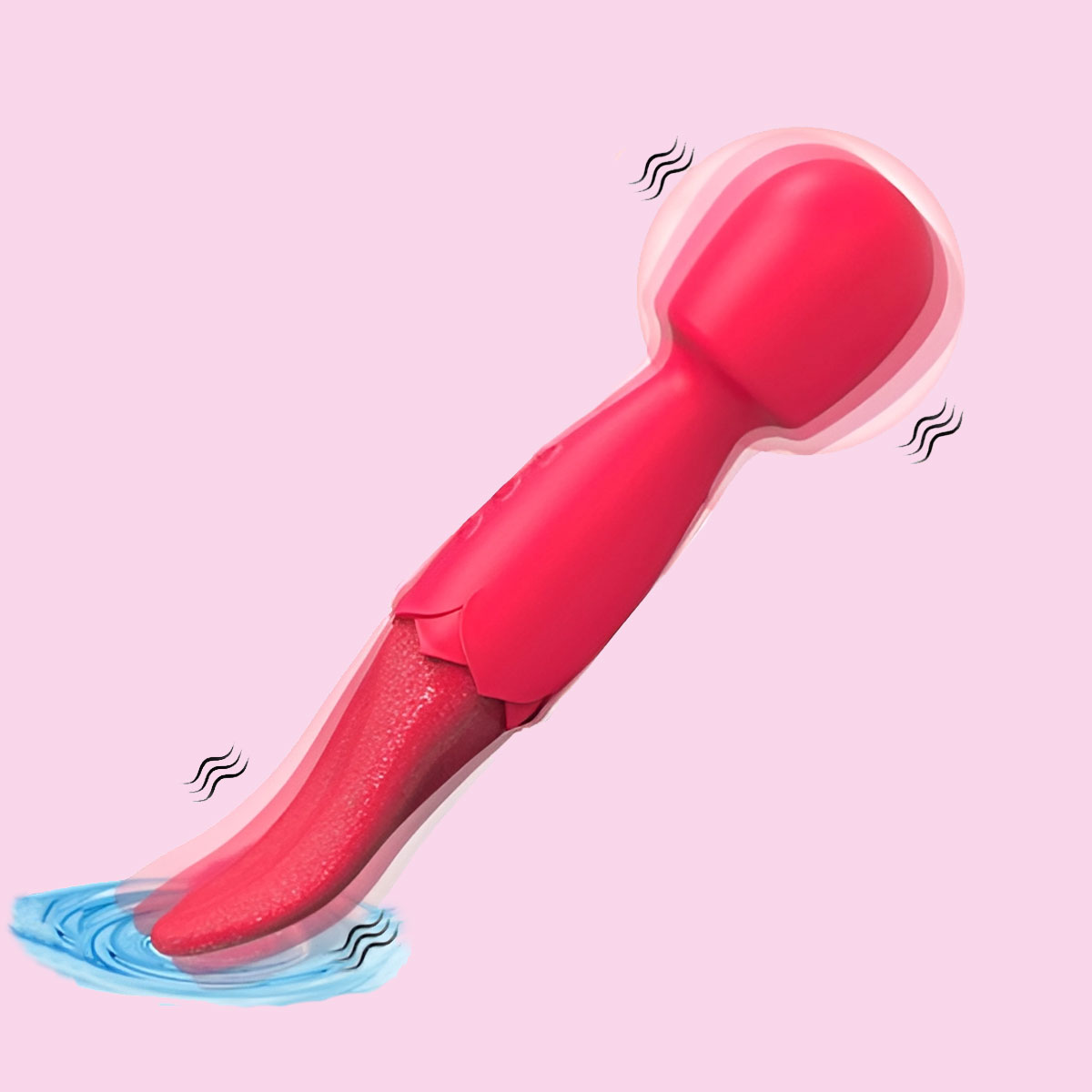 Vibrador Massageador Duplo em Silicone com 10 Modos de Vibração e Carregamento via USB - Double End | 7,2 x 3,3 cm | Disponível em 2 Cores - 5