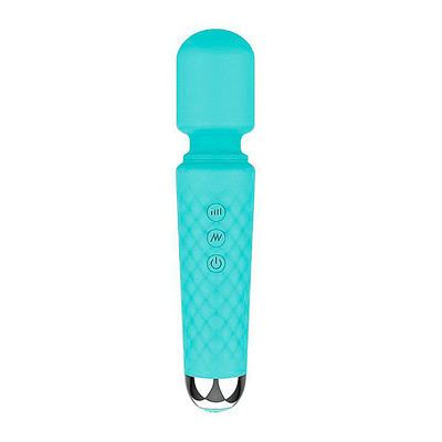 Foto 2 do produto Vibrador Massageador Estilo Varinha Mágica com 10 Modos de Vibração, 8 Níveis de intensidade, Recarregável por Cabo USB - SI | 20 x 4,1 cm | Disponível em 3 Cores
