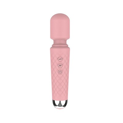 Foto 4 do produto Vibrador Massageador Estilo Varinha Mágica com 10 Modos de Vibração, 8 Níveis de intensidade, Recarregável por Cabo USB - SI | 20 x 4,1 cm | Disponível em 3 Cores