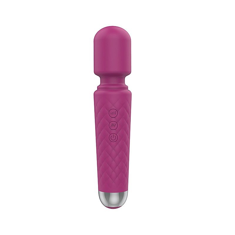 Vibrador Massageador Estilo Varinha Mágica com 20 Modos de Vibração, 8 Níveis de intensidade, Recarregável por Cabo USB - SI | 20 x 4,1 cm | Disponível em 4 Cores - 6