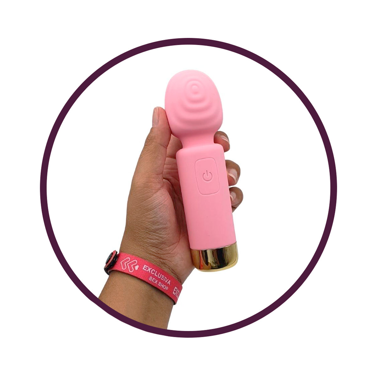 Vibrador Massageador Estilo Varinha Mágica com 7 Modos de Vibração, Recarregável - Adão & Eva Super Vibes Lolli | 15 x 4,4 cm - 4