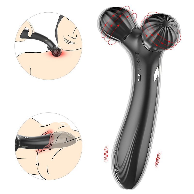 Vibrador Massageador Feito em Silicone, Recarregável com 2 Motores Individuais e 9 Modos de Vibrações - S-Hande Twig | Disponível em 2 Cores - 2