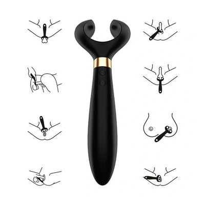 Vibrador Massageador Feito em Silicone, Recarregável com 3 Motores Individuais e 100 Combinações de Vibrações - Satisfyer Endless Fun | Disponível em 2 Cores