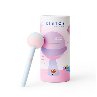 Foto 2 do produto Vibrador Massageador com Formato de Pirulito, 10 Modos de Vibração, Recarregável e Máscara para Dormir - Kistoy Lala Pop