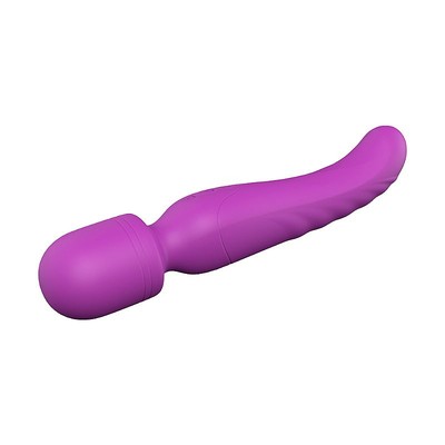 Foto 2 do produto Vibrador Massageador de Ponto e Clitóris com Motor Duplo, 9 Modos de Vibração e Função Aquecimento - S-Hande Iris | 23 x 3,2 cm | Disponível em 2 Cores