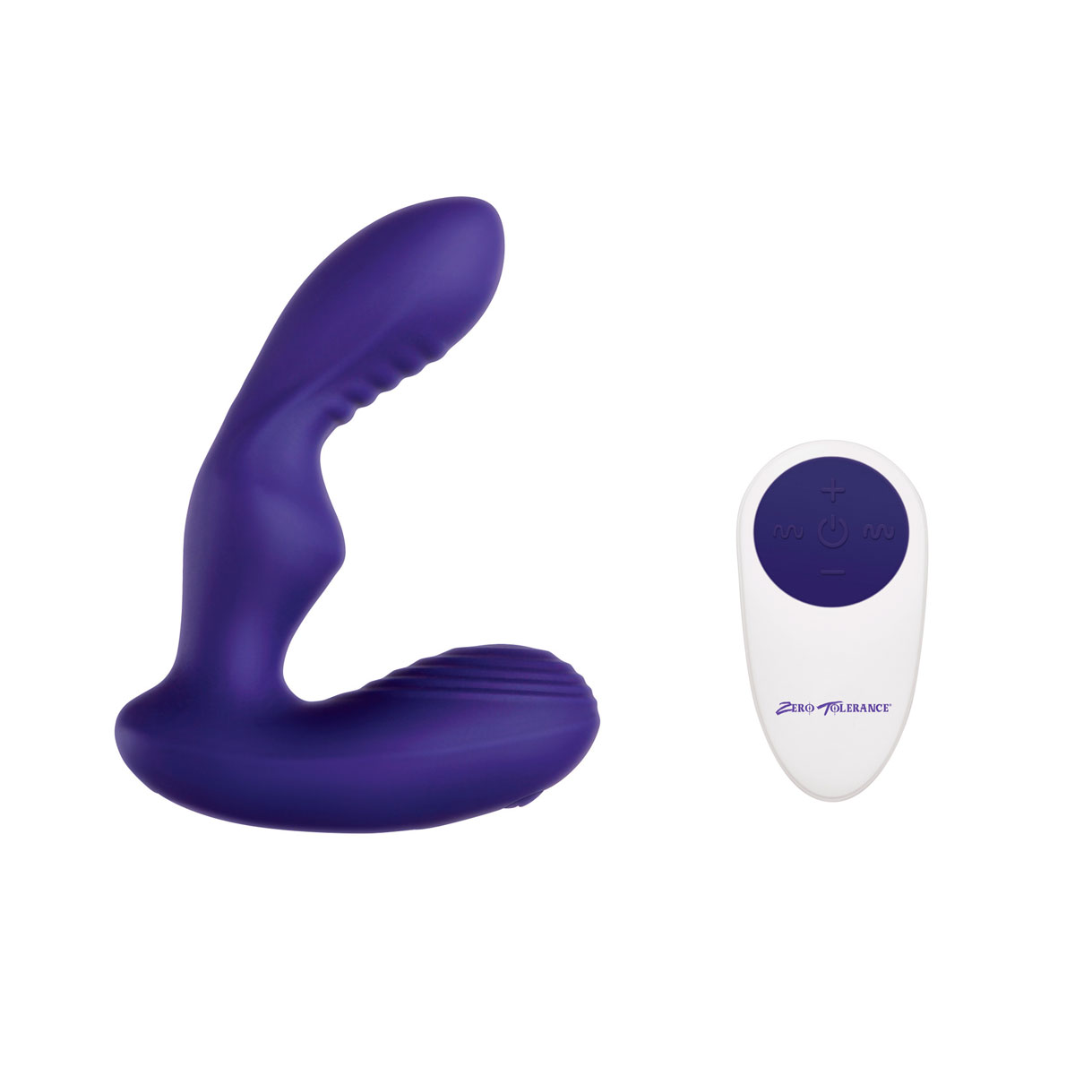 Vibrador e Massageador de Próstata com 7 Modos de Vibração, Recarregável com Controle Remoto - Zero Tolerence The Rocker |10 x 3,1 cm - 3