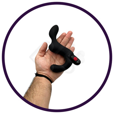 Foto 4 do produto Vibrador Massageador de Próstata Recarregável com Formato Ergonômico e 5 Modos de Vibração - Fun Factory Duke | 15,5 x 2,7 cm | Disponível em 2 Cores